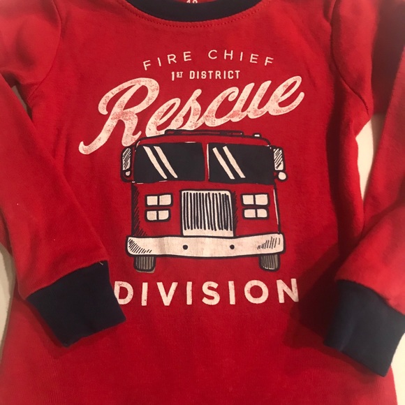 boys fire truck pajamas 18 months - Picture 4 of 5